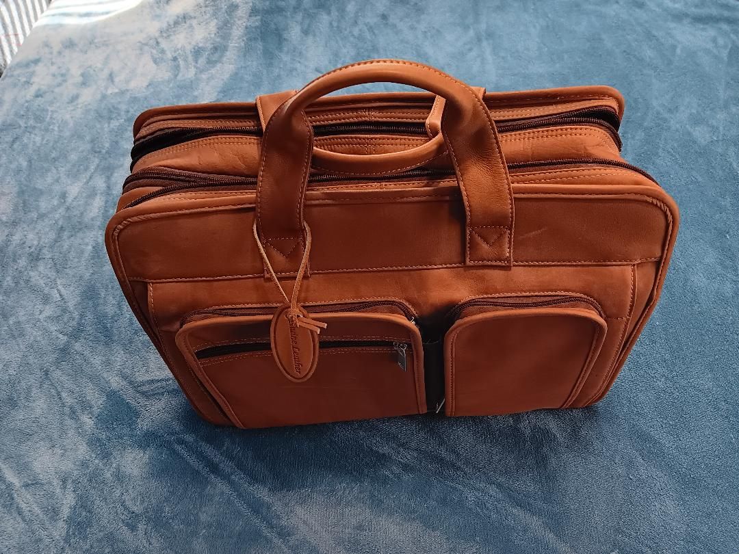 Brand new leather briefcase, never used