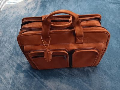 Brand new leather briefcase, never used