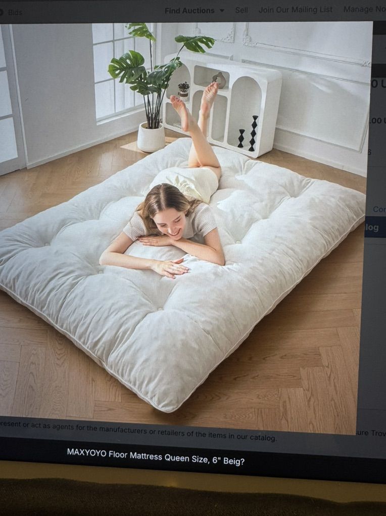 New Japanese Floor Mattress, Queen, Soft Durable