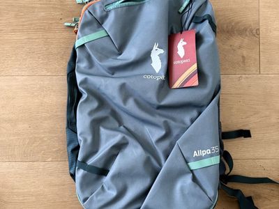 NWT! Cotopaxi Allpa 35L travel pack, unisex one size, color blue spruce, retail $230, price firm