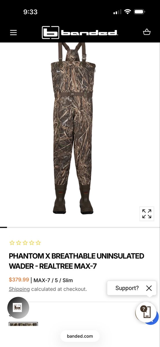 Banded phantom insulated waders