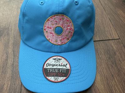 Sell or Trade pink donut golf hat NEW blue adjustable hat