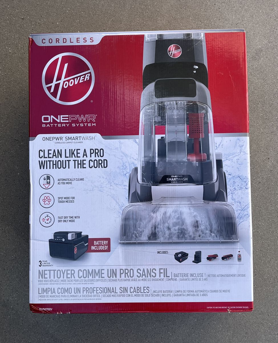 *NEW* Hoover ONEPWR SmartWash Cordless Carpet Cleaner