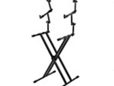 Proline PL403 3-Tier Double X-Braced Keyboard Stand