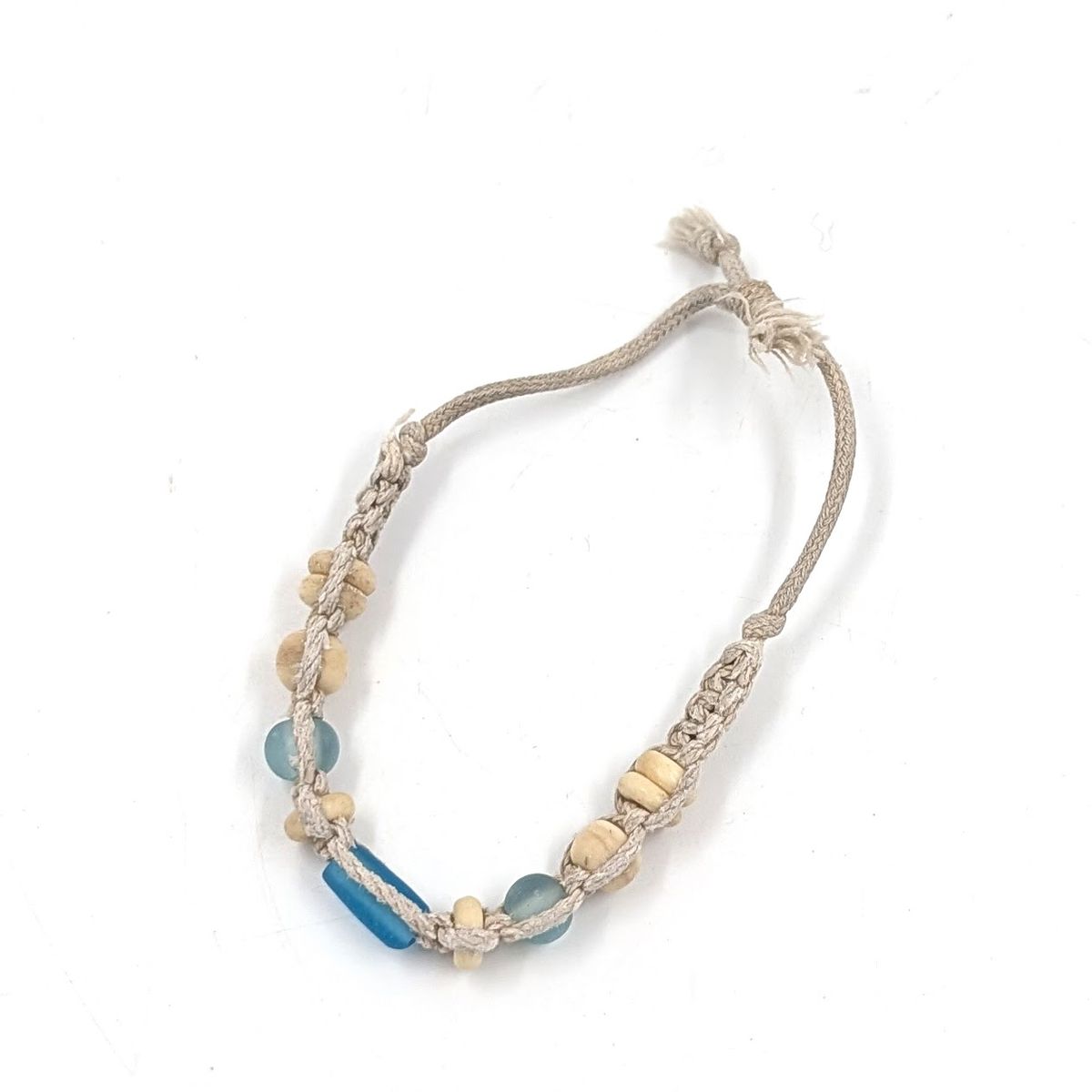 Hand Made Adjustable Beaded Ankle Bracelet