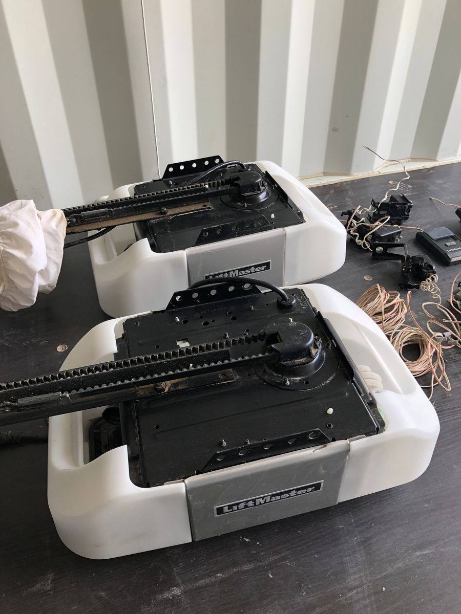Two LiftMasterSecurity +2.0 Garage Door Openers