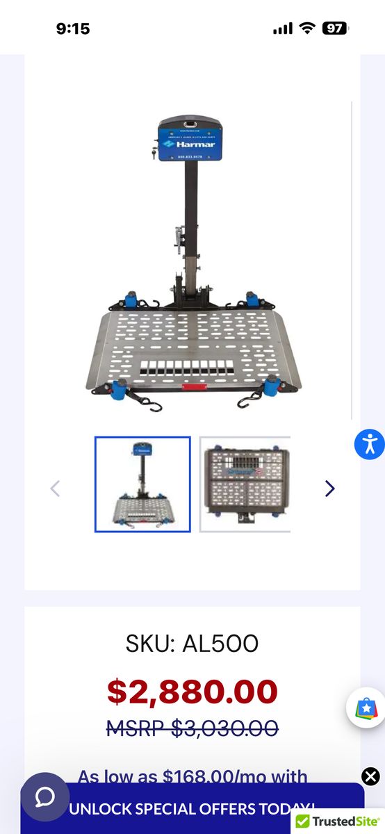 Harmar AL500 HD Mobility Chair Lift