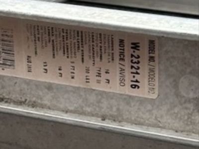 Davidson 16 ft Aluminum Extension Ladder W-2321-16
