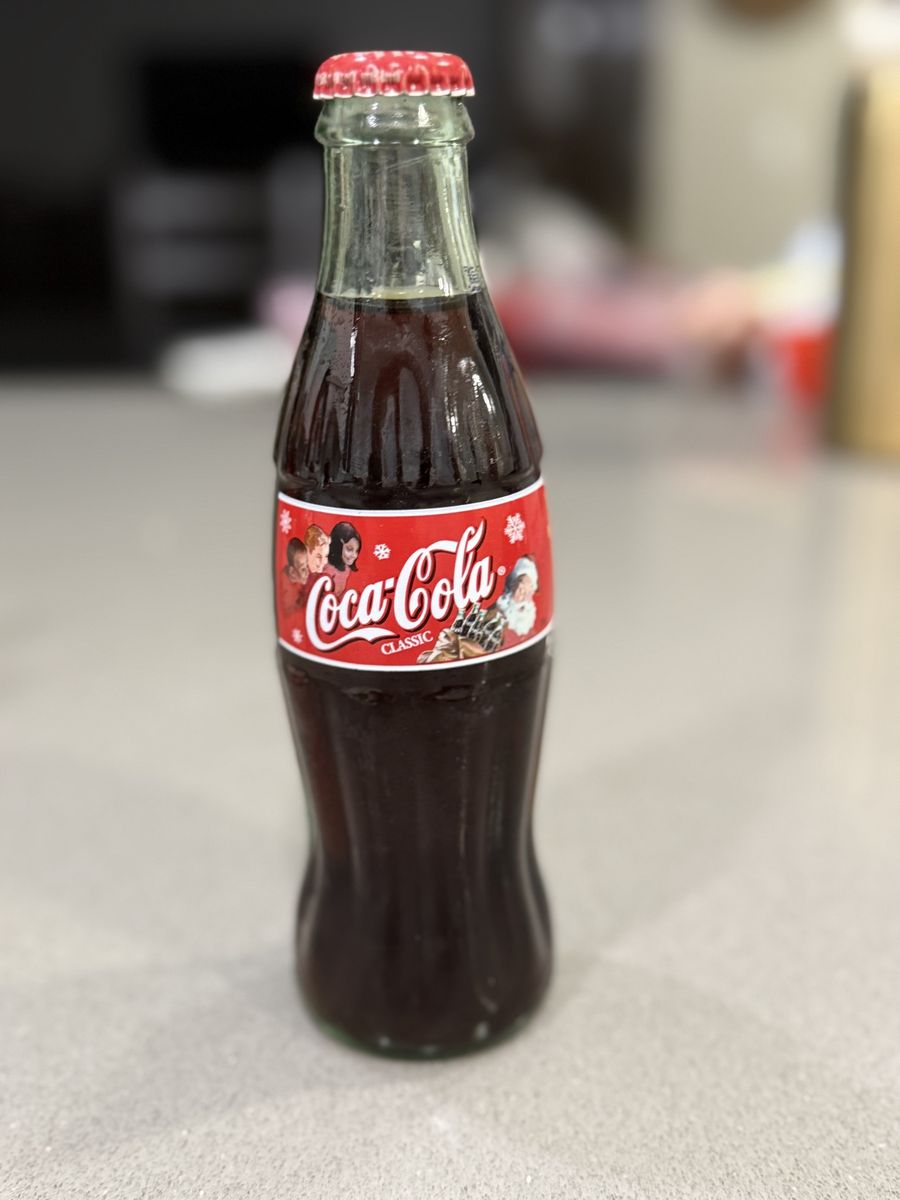 Coca-Cola Classic Glass Bottle - Full & Unopened - Rare Collectible Edition