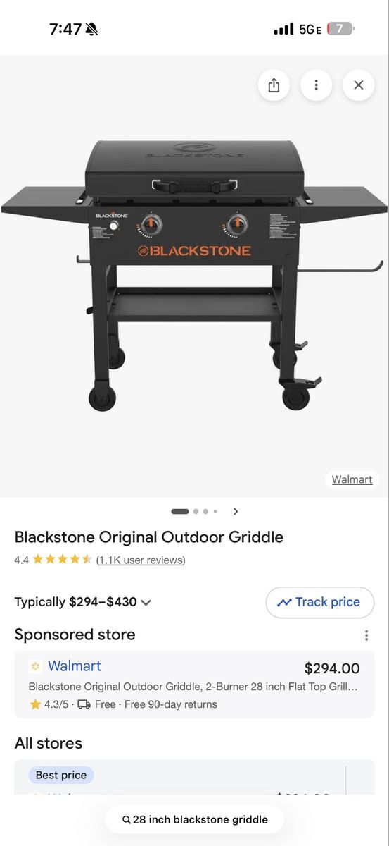 28 Inch Blackstone Grill