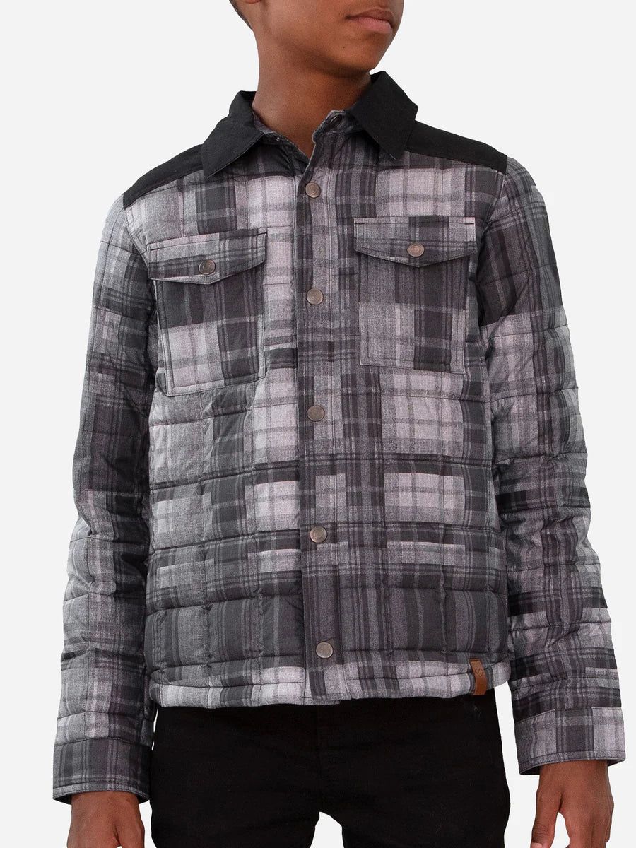 Obermeyer Teen Boys Wilder Puffy Shirt - Mountain Mist