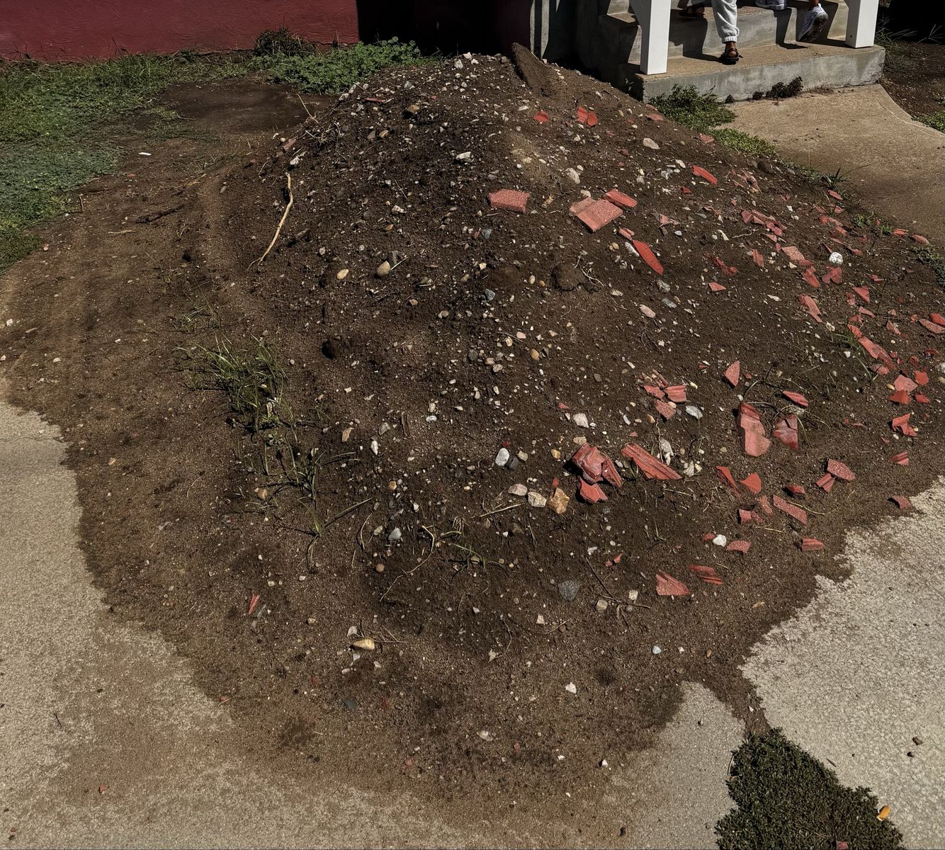 Filling dirt