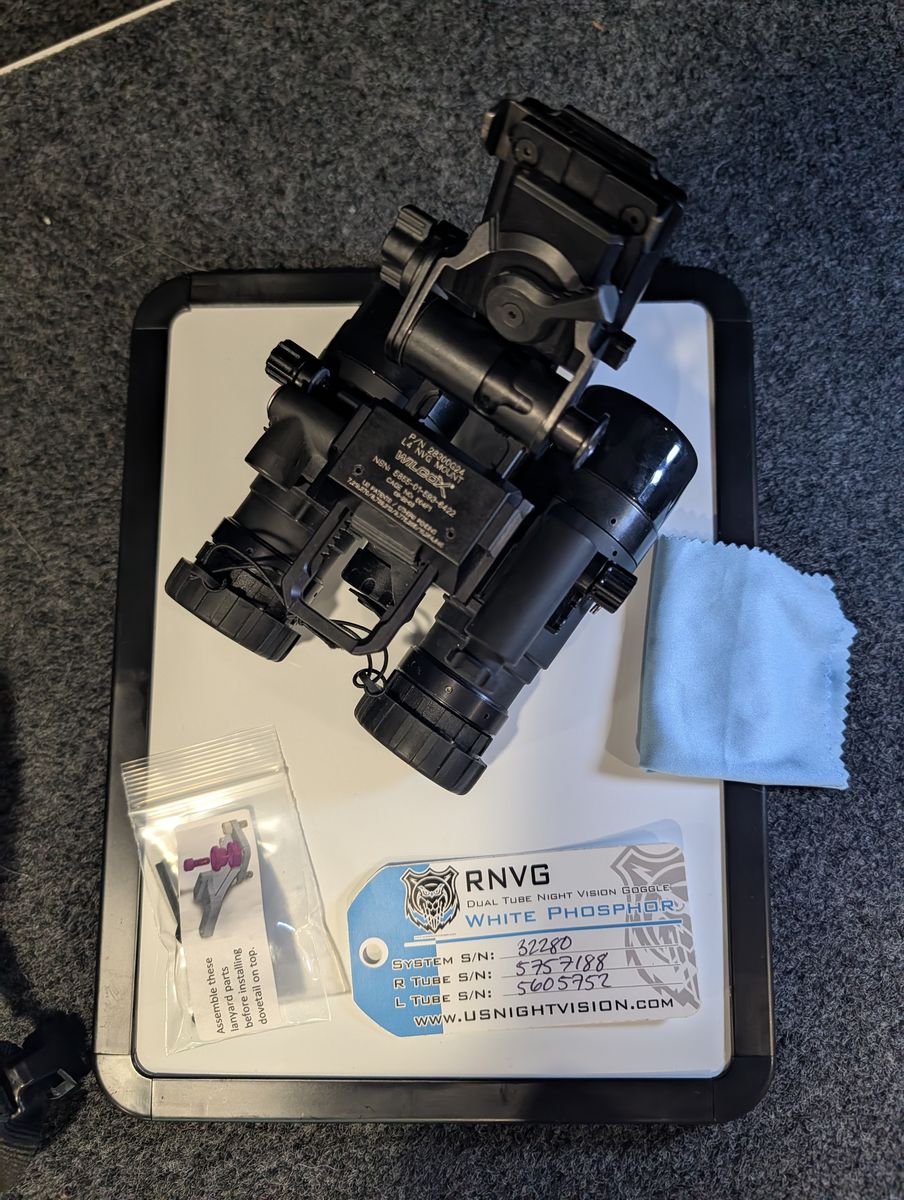 US Night Vision RNVG Gen 3 White Phosphor – Complete Setup