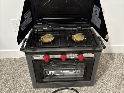 Camp Chef Outdoor Camp Oven - Portable Propane 2 Burner Stove & Oven