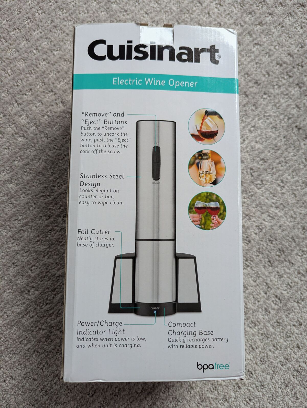 New In Box Cuisinart Electric Wine Opener