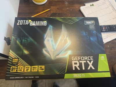 Zotac Trinity RTX 3070 TI, $275 obo