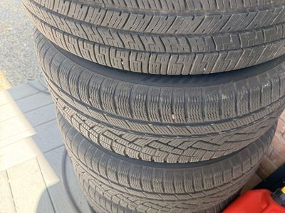 Goodyear Eagle Enforcer All-Season Tires 255/60R18 108V with Black Steel Rims (Set of 4)