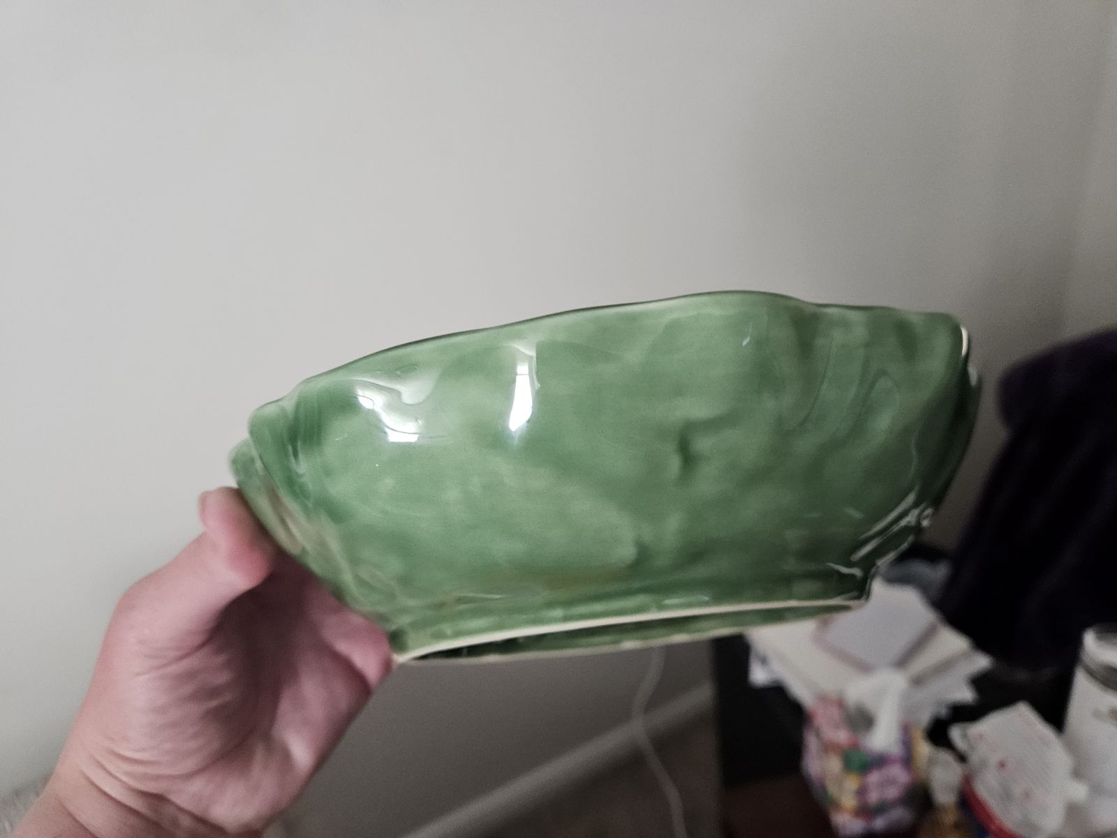Large Green Cabbage Bowls (2) for $15