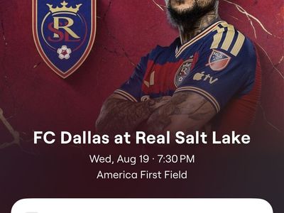 FC Dallas at Real Salt Lake - Tonight! $40 for the pair!!