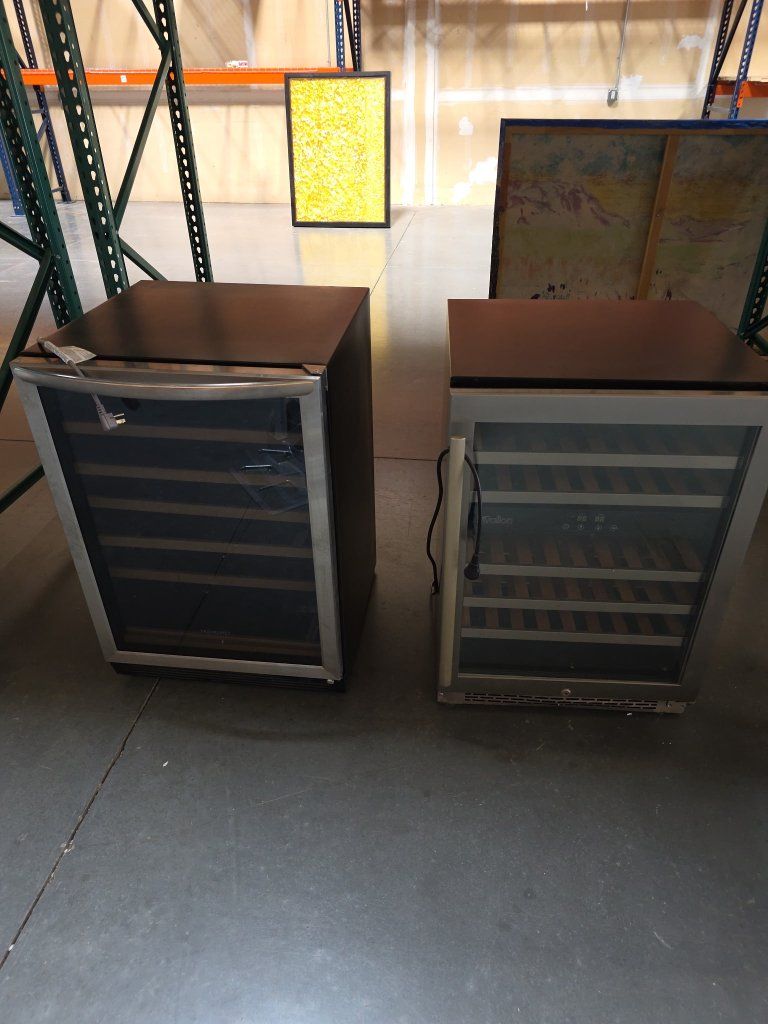 Mini Wine Coolers Refrigerators Glass Door Countertop Appliances