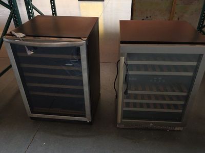 Mini Wine Coolers Refrigerators Glass Door Countertop Appliances