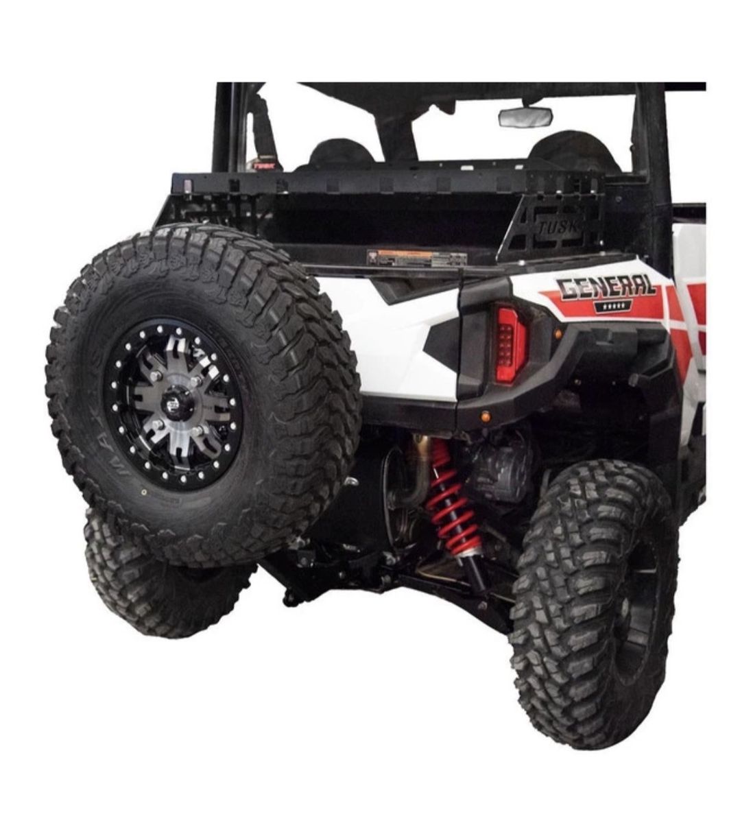 Tusk Polaris Hitch Mounted Spare Tire Carrier