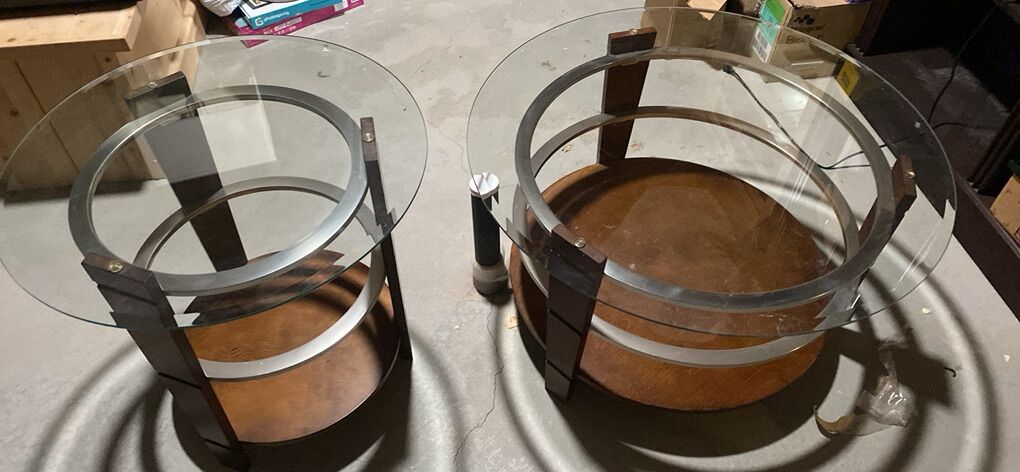 Glass Coffee And End Talbes