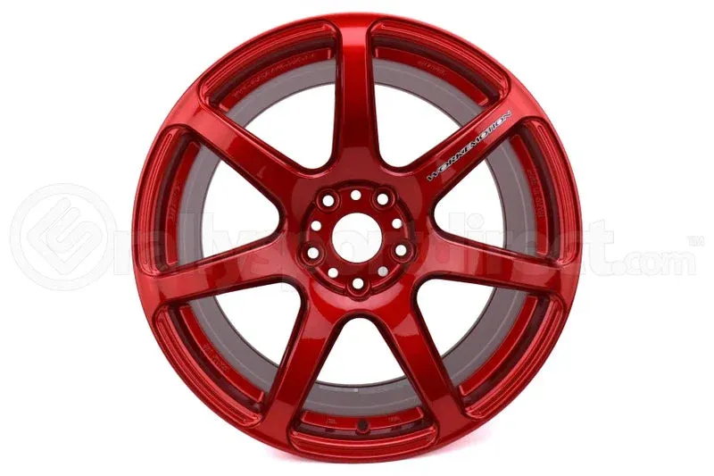 Work Emotion T7R Wheels 18x9.5 +38 offset 5x114.3 in Candy Apple Red WT7R189538YCAR Subaru WRXSTI EVO Nissan Honda Civic