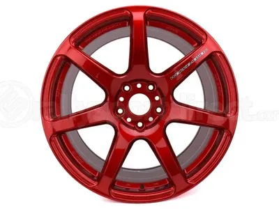 Work Emotion T7R Wheels 18x9.5 +38 offset 5x114.3 in Candy Apple Red WT7R189538YCAR Subaru WRXSTI EVO Nissan Honda Civic