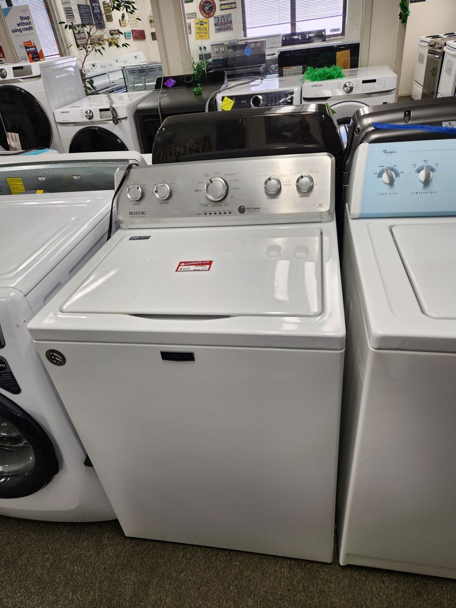 NICE MAYTAG TOPLOAD HE WASHER! WITH A FULL WARRANTY