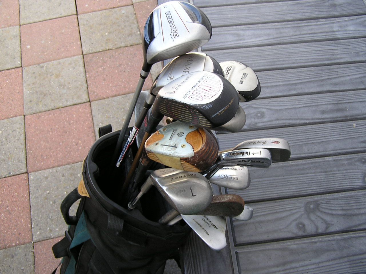 Clubs, Bag, Shoes, Glove