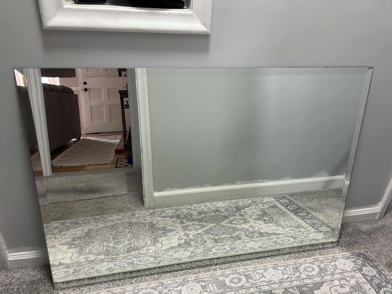 Large Unframed Mirror