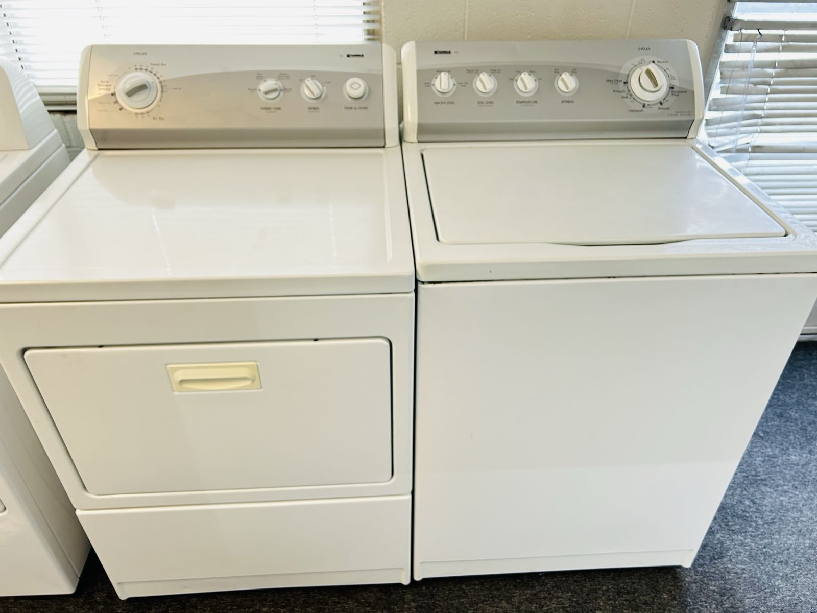 Super heavy duty kenmore washer and dryer set