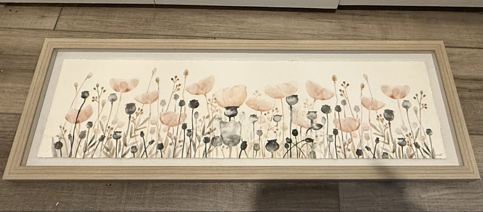Framed wild flowers picture