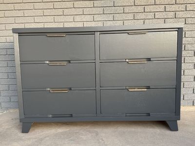 Black 6 Drawer Dresser