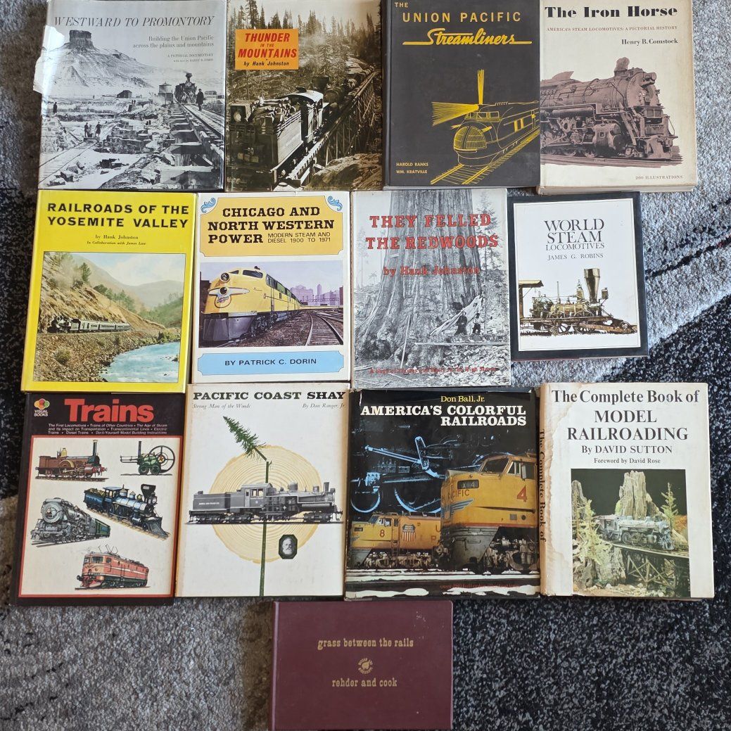 Train Books! Lot of 13 vintage train books!