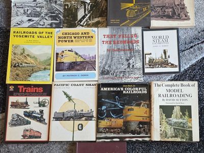 Train Books! Lot of 13 vintage train books!