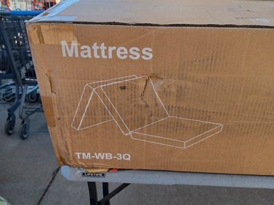 queen size New Folding Mattress White Model TM-WB-3Q in Box