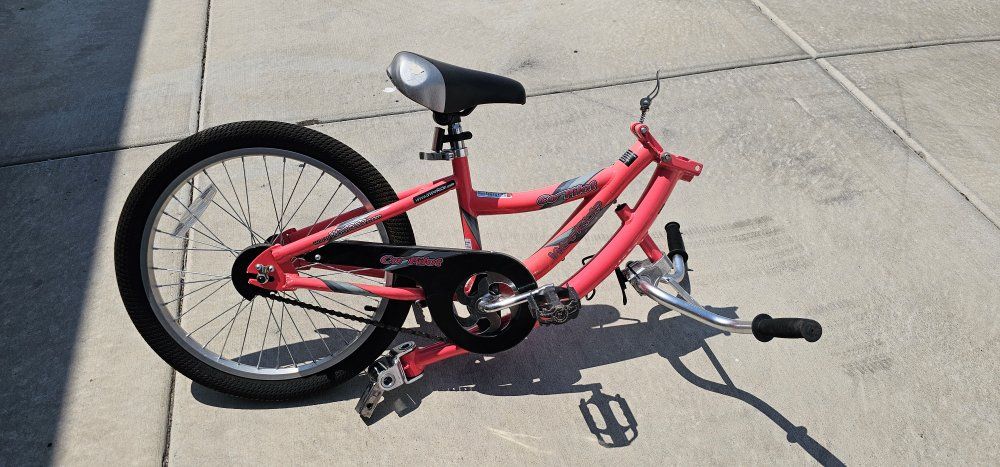 WeeRide Co-Pilot Tagalong Trailer Bike Attachment - Pink/Black