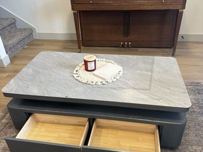 Gloss Grey Sintered Stone Coffee Table