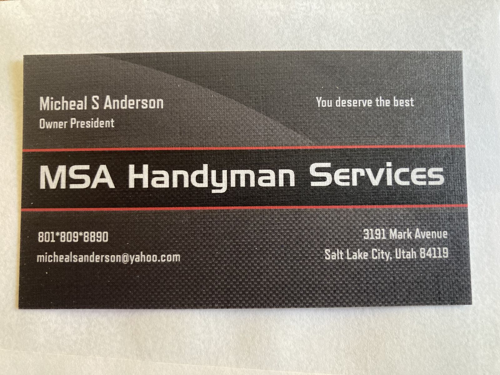 DBA MSA Handyman Services