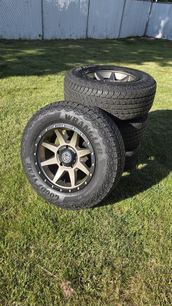 18" Bronze Icon Wheels/Tires for Toyota Tundra and Sequoia