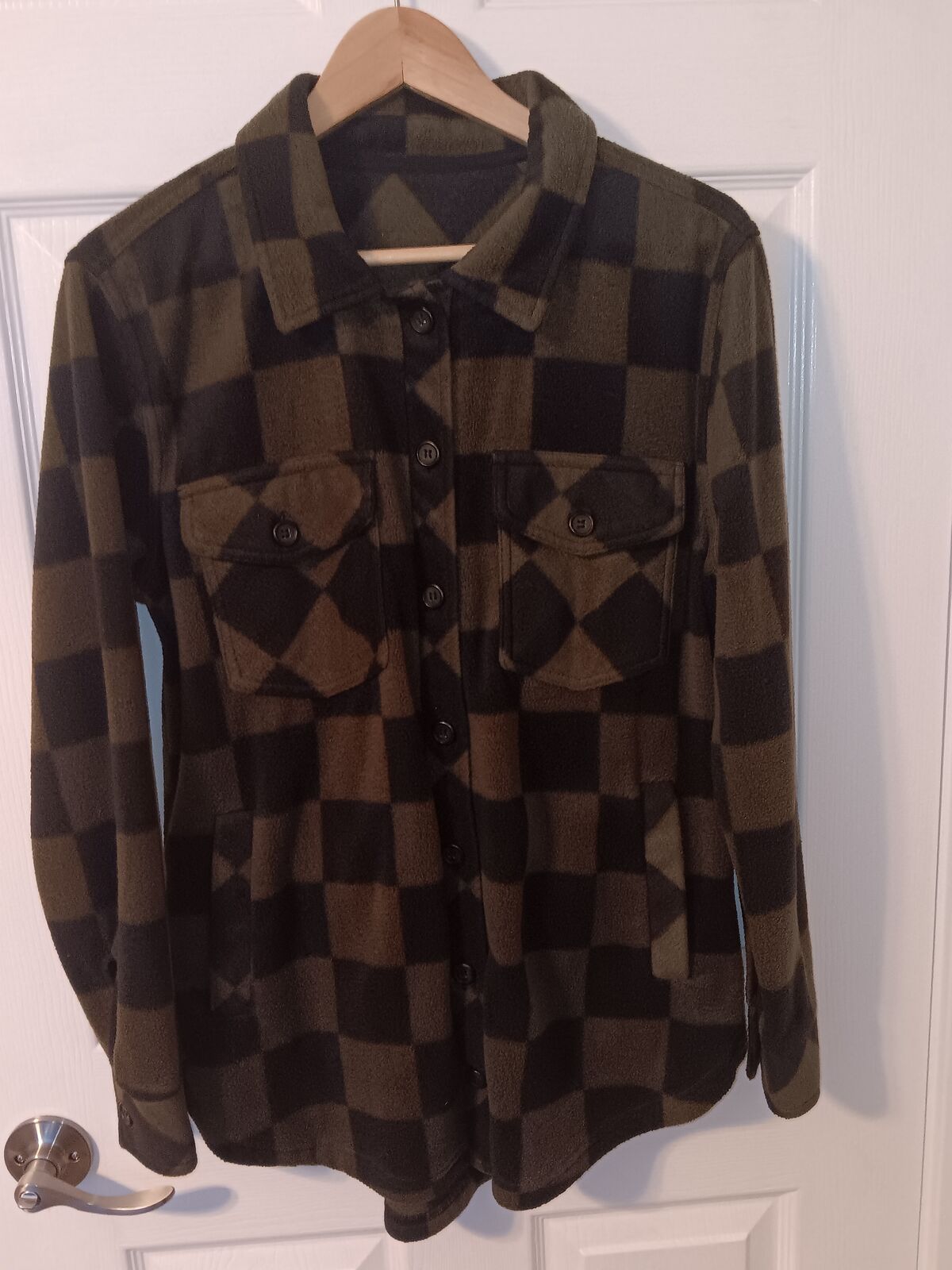 Ladies Fleece Button Down Jacket by Thread & Supply