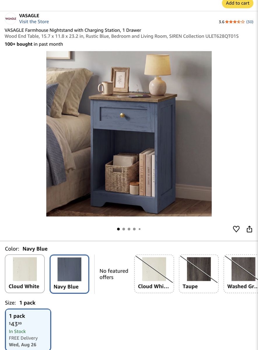 Nightstand or side table.. Nee in box!!