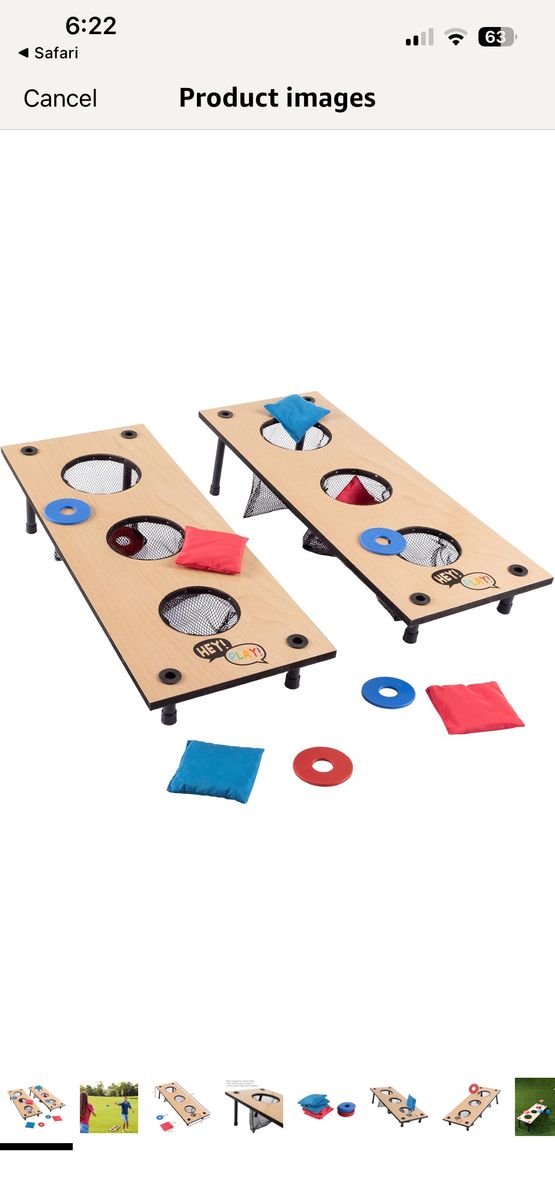 2-in-1 Washers Game and Bean Bag Toss Set