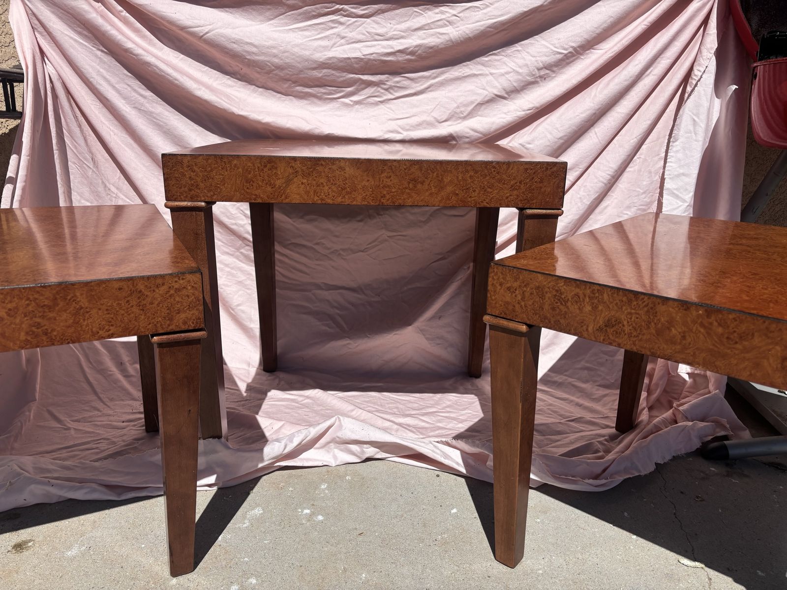 FREE- laminate burlwood tables