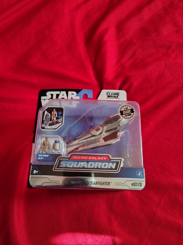 Star Wars Micro Galaxy Squadron Mace Windu's Jedi Starfighter #0170 Rare 1 of 15000