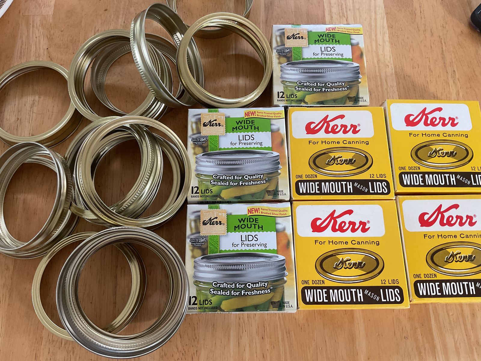 Vintage Kerr Wide Mouth Mason Lids