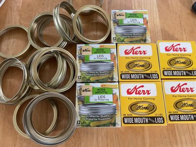 Vintage Kerr Wide Mouth Mason Lids