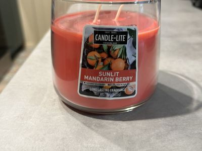 NEW Candle Lit Sunlit Mandarin berry candle – 2 wick